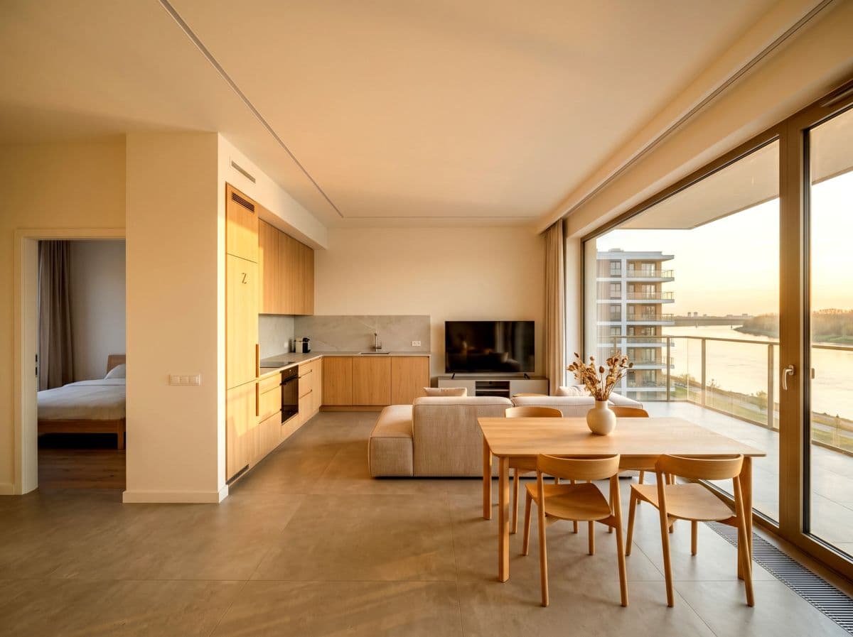 Premium nad rzeką! duży balkon z widokiem! — zdjęcie 1