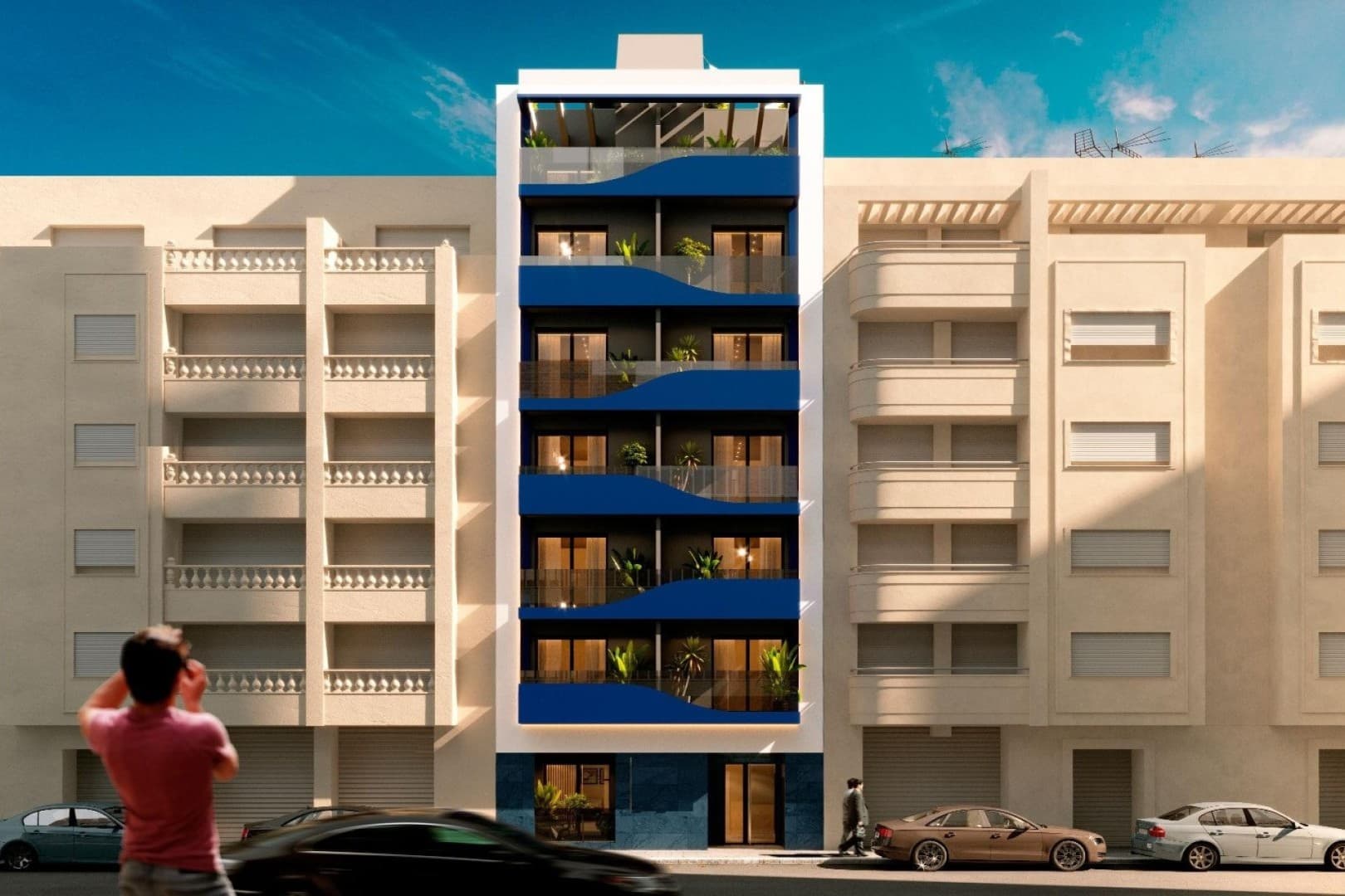 Nowa kamienica w centrum Torrevieja blisko plaży, Ref: RD-27233 — zdjęcie 1